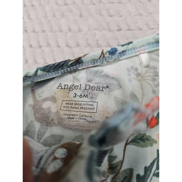 Angel Dear Sleeper Babygirls 3/6 Months Bamboo Bird Nest Ruffle Butt - Picture 4 of 6